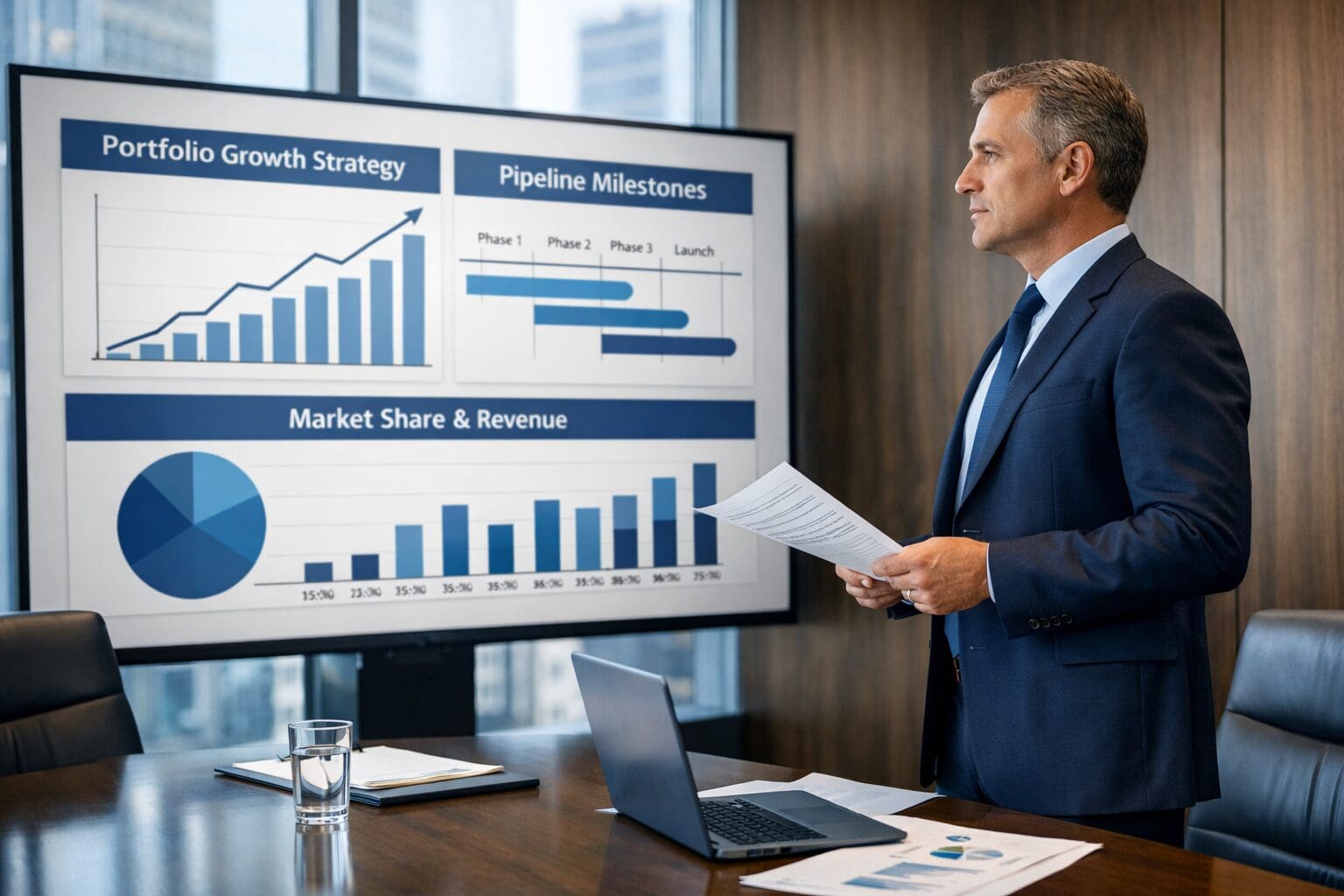 Pharma resume for Senior Director targeting VP role with executive leadership positioning notes